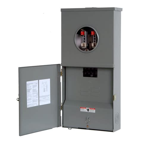 electric meter box lowes|200 amp combo meter box.